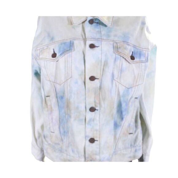 Free People Tie Dye Bomber Denim XS - Picture 5 of 8